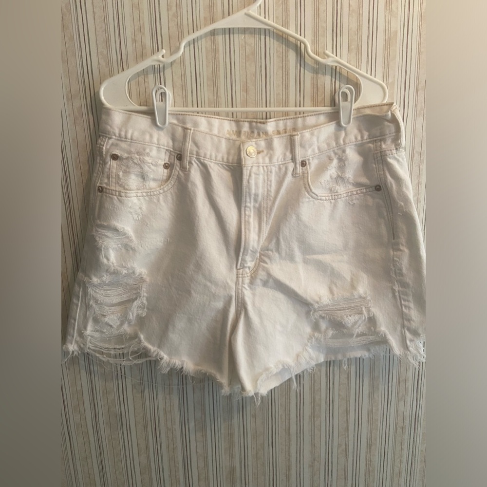 American Eagle ‘90s Boyfriend Jean Shorts Distressed Ripped Women's Size 16